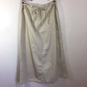 Talbots full length khaki skirt